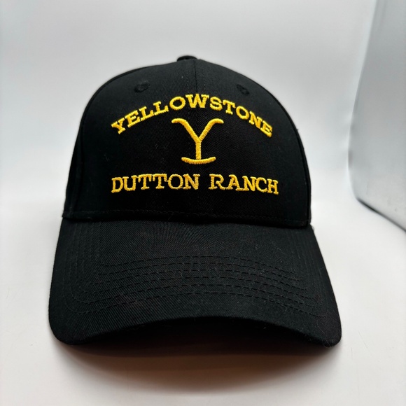 Yellowstone Dutton Ranch Embroidered Logo Adjustable Baseball Hat - Picture 3 of 15